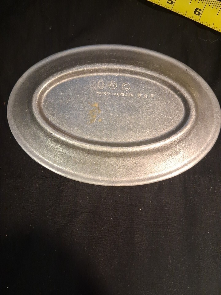 Wilton Columbia Pewter Oval Serving little dish made in Columbia PA, USA Item image 3