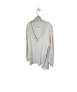 Free people oversized waffle vneck -small - $35.53