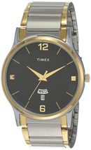 TIMEX TW000R425 Stainless Steel Analog Men&#39;s Watch (Black Dial Multi Col... - £69.19 GBP