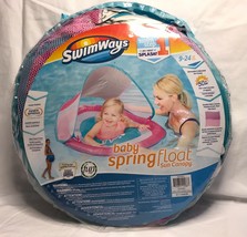 SwimWays Baby Spring Float Sun Canopy PINK Swim Step 1 for 9-24 Months 81116AGR - £11.70 GBP