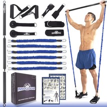 Innocedar Home Gym Bar Kit With Resistance Bands,Full Body Workout,60-18... - £54.26 GBP