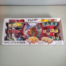 Prepara Taco Fiesta Set Including Multi-Holders, Spoons, Bowl, 4 Taco Ho... - $37.96