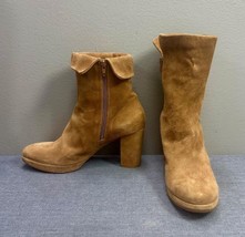 Michele Negri Light Brown Suede Ankle Boots Size 39 IT / 9 US - £58.37 GBP