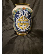 Vintage Deruta Italian Majolica Art Pottery Pini Gemmae Apothecary Jar M... - $891.73 MXN