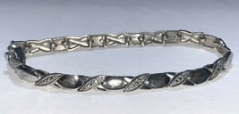 Fancy Design Elegant Bracelet Sterling Silver .925 - £30.06 GBP