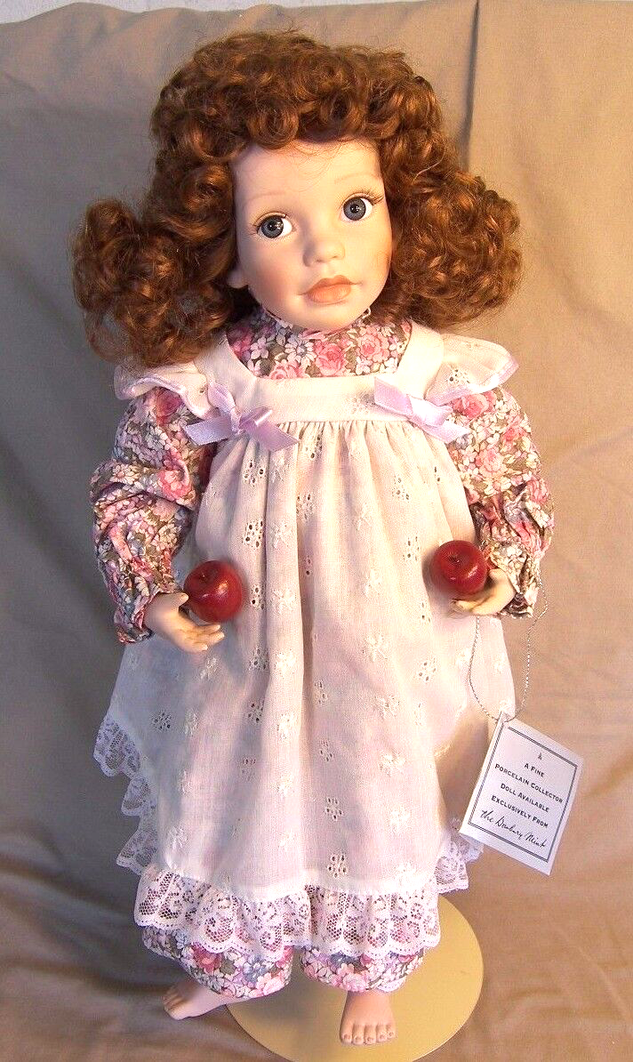Elke Hutchens Porcelain Doll Megan Danbury Mint 1992 Summer in the Country 4th - $24.18