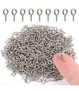 500PCS 4 X 8Mm Small Screw Eye Pins for Jewelry Making, Mini Eyelets Thr... - $195.96 MXN