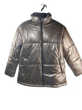 Women&#39;s A New Day Puffer Jacket Coat Nylon Brown Shimmer Size Large MSRP... - £16.20 GBP