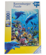 Underwater Adventure 300 Piece Puzzle Set Dolphin Fish Coral Underwater  - £7.84 GBP