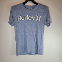 Hurley Mens Shirt Medium Blue Short Sleeve Skateboard Skateboarding Casual - £10.95 GBP