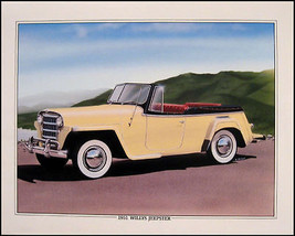 1950 1951 Willys Jeepster Orig Art Print Lithograph - £24.32 GBP