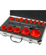 19pcs Plumbing HSS Bi-Metal Steel Wood Plywood Hole Saw Drill Bits Set - $64.34