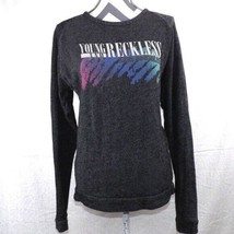 Young &amp; Reckless Los Angeles Crewneck Long Sleeve Sweater Size Medium Pu... - £13.42 GBP