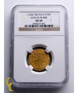 1266-1278 Italy Saluto d&#39;oro Charles Gold Coin Naples FR-808 Graded by N... - £4,933.20 GBP
