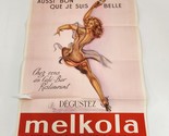 Melkola Poster Advertisement O&#39;Kley Pierre Gilardeau Dancing Lady France... - $58.04