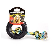MPP Rugged Hard Rubber Mammoth Tire Biter Dog Toy with Rope Aggressive Chewer Tu - £11.68 GBP+