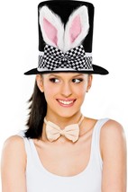 Rabbit Top Hat Bunny Ear Hat Costume Top Hat Party Decoration for Easter Carniva - £28.64 GBP