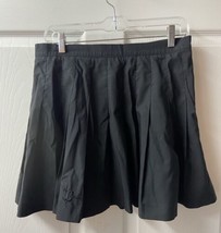 Vintage Wilson Pleated Sport Skirt Womens Size 14 Black Polyester Made in USA - £20.30 GBP