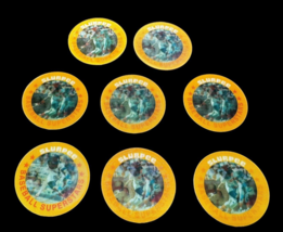 Slurpee Coin Baseball Lenticular Slugging Champs 1986 Round Cards 7-11 - $9.00