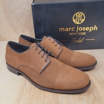 Marc Joseph Mens Oxfords Sz 9 New York Gold Cappuccino Nobuck Leather Shoes - £53.97 GBP