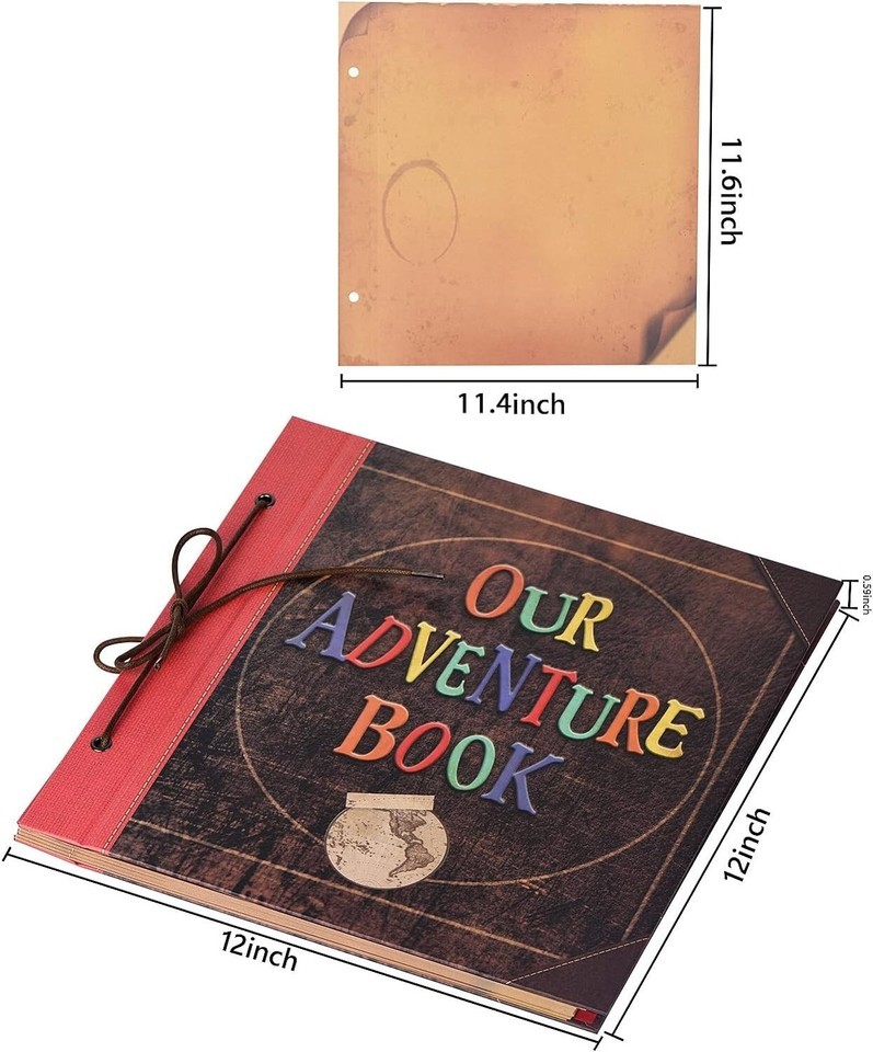 Large 60-Page Adventure Scrapbook - Customizable Album for Family & Friends Item image 4