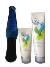  Avon Foot Works Foot Cream+ Moisture Mask + Filer (Set of 3) - $14.75