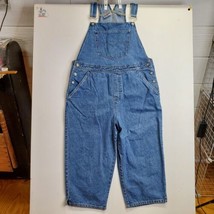 Bill Blass Jeans Women&#39;s Bib Overalls Size Large Medium Wash Denim Vintage Y2K - £21.32 GBP