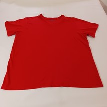 Under Armour Men’s Red T-Shirt Size Large Heat Gear Loose Fit Short Sleeve image 9