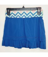 Ivivva Set for Speed Lined Skirt Skort Blue Chevron Size 10 - $47.86 CAD