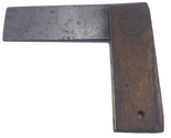 Vintage Wood Square Wood &amp; Brass Handle - Unbranded - As-IS - £8.57 GBP