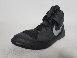 Nike Fury Wrestling Shoes Size 2.5 Men&#39;s Boys Black Boxing Training AO24... - $44.99