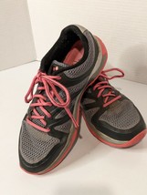 Abeo Adira Aero Lace Up Sneakers Grey Black Pink Breast Cancer Vibram Si... - £36.75 GBP