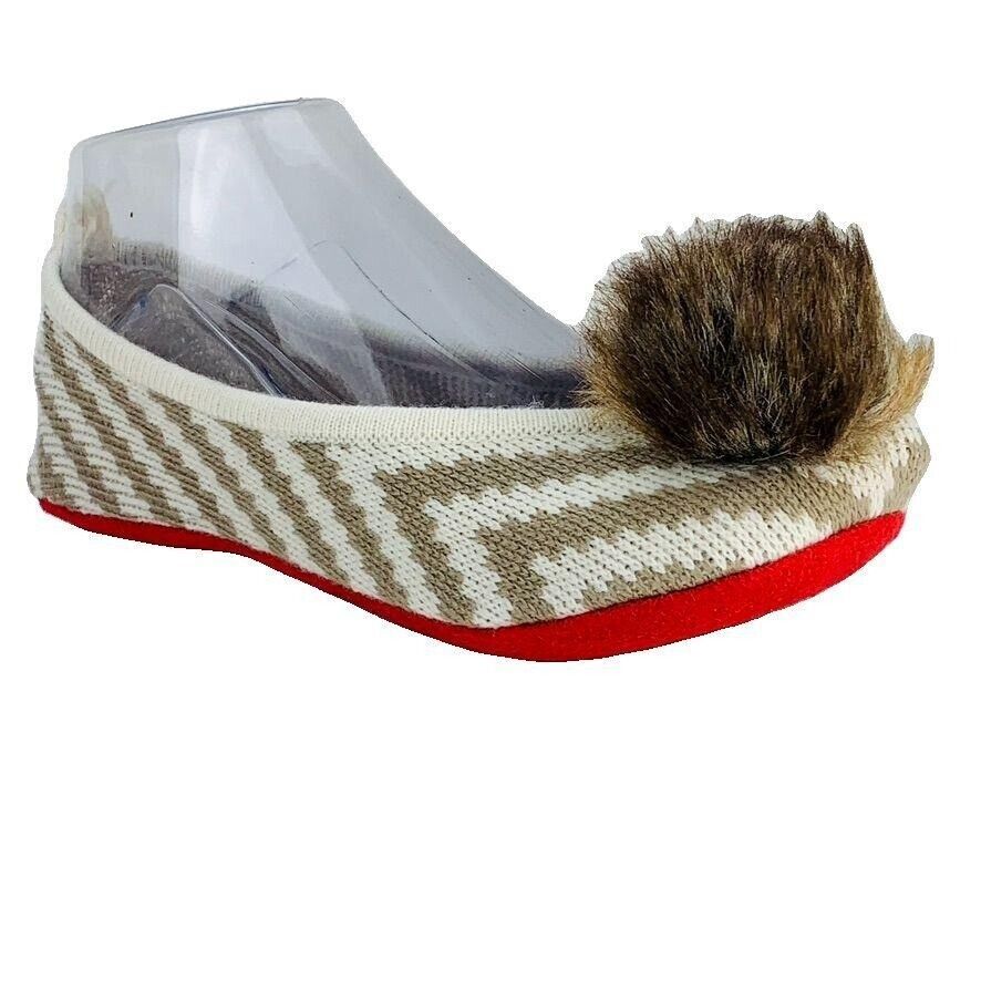 MUD-PIE Bap Lady Herringbone Fabric Slippers - $7.19