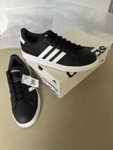 Adidas Shoes Grand Court 2.0 Men’s Size 13 Black With White Accent - £33.30 GBP