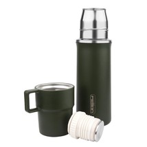 Coffee Thermos With Cup,21 Oz Stainless Steel Water Bottle, Vacuum Insul... - £34.70 GBP