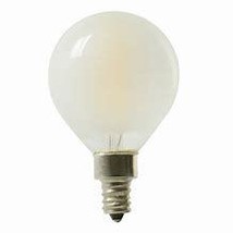 Frosted Globe 40W Equivalent 4w Dimmable G16.5C Vintage LED Decorative Light Bul - £10.82 GBP