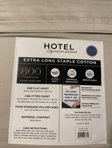 Hotel Signature Sateen 800 TC XL Staple  Cotton Queen Sheet Set 6 piece Tan - £45.62 GBP