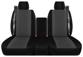 Fits Ford F150 40/20/40 Front Seat Covers 2004-2008 Velvet Black Charcoal - $93.14+