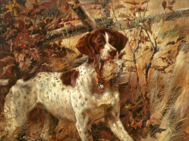 Giclee Oil Painting Wall hound HD - £6.86 GBP+