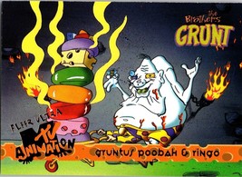 1995 Fleer Ultra MTV Animation Brothers Grunt Gruntus Poobah Ringo Card ... - $24.95