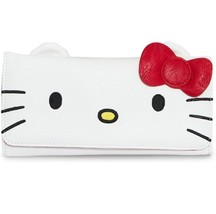 Universal Studios  Parks  Loungefly Hello Kitty Big Face Flap Wallet - $42.99
