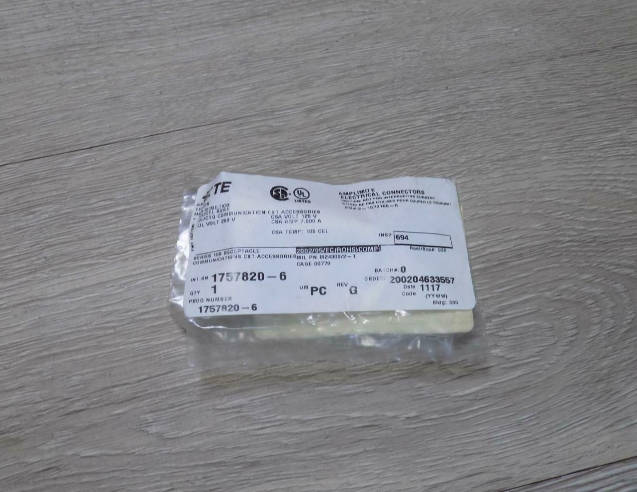 TE Connectivity 1757820-6 9 POS Receptacle Connector - $14.84