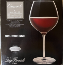Luigi Bormioli Crescendo Bourgogne 4 set 22 1/4 oz Crystal Glasses - $28.71