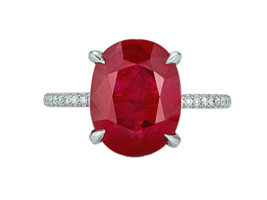 Art Deco Halo Ruby Simulated Diamond Sterling Silver Engagement Ring For Women - £66.00 GBP