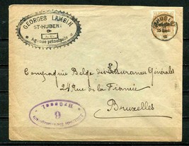 Germany 1916 Cover Strubel Brusells Single usage Overprint BELGIUM 4845 - £9.49 GBP