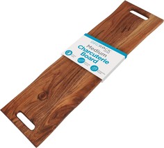Birdrock Home Acacia Wooden Cheese &amp; Charcuterie Board With Handles 27.5&quot; | - $44.99