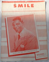 Smile Theme &quot;Modern Times&quot; Recorded Nat King Cole 1954 Music Charlie Cha... - $12.25 CAD