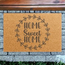 &quot;Home Sweet Home&quot; Doormat Outdoor 24x16&quot; Non-Slip Coconut Fiber Funny Doormat - £36.56 GBP