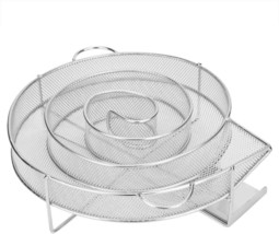 Round Food Grade Stainless Steel Bbq Salmon Meat Burn Smoker Generator From - $616.13 MXN