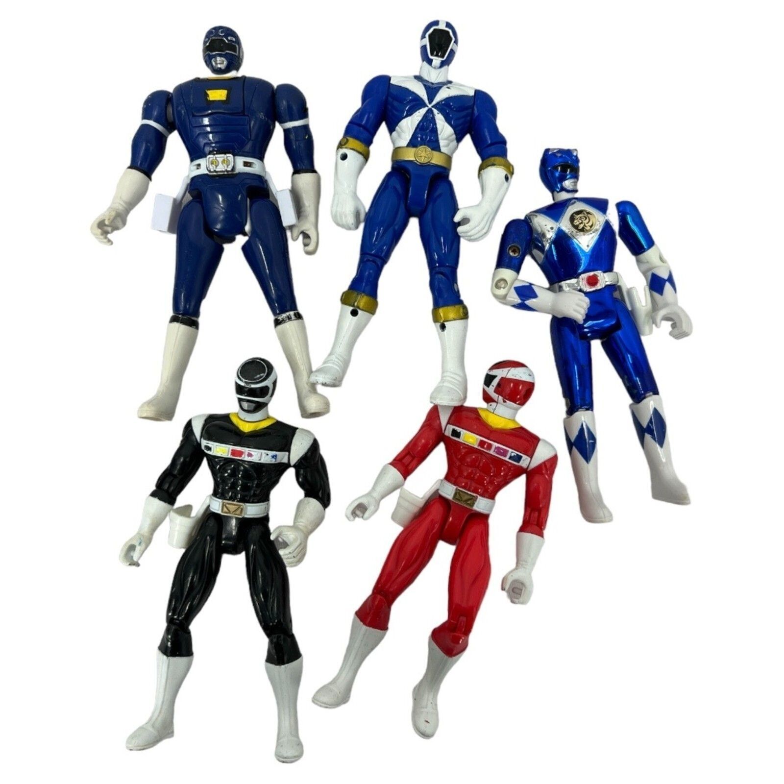Lot of Vintage Power Ranger Figurines Lot of 5 from the 1990's  - $26.73